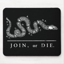 Join or Die Libertarian  mousepads