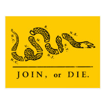 Join or Die - Libertarian Post Cards