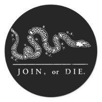 Join Or Die - Libertarian stickers