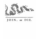 Join or Die Libertarian  t-shirts