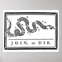 Join or Die Print
