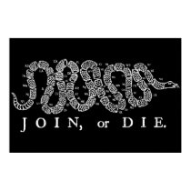Join or Die Print
