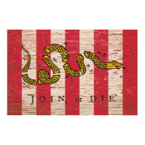 Join or Die Print posters