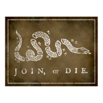 Join or Die Print posters