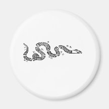 Join Or Die Snake Fridge Magnet