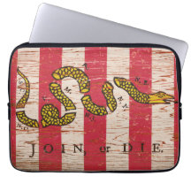 Join or Die Sons of Liberty Electronics Bag Laptop Computer Sleeves