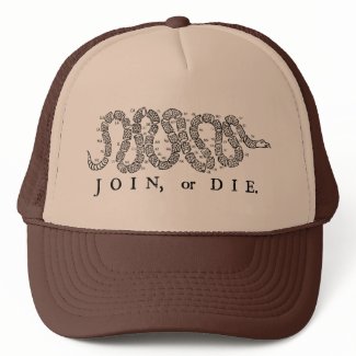 Join or Die Sublimated Foam Trucker Hat hat