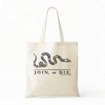 Join or Die Tote Bag