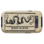 Join Or Die Woodcut on Declaration of Independence Samsung Galaxy SIII Case