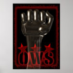 Join OWS Occupy Wall Street poster w/ fist posters