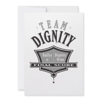 Join Team Dignity - No Bullying Invitations invitation