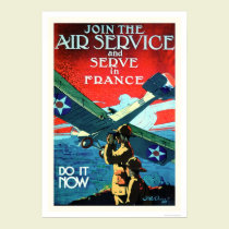 Join the Air Service and Serve in France (US02052) posters by Hoover Join the Air Service and Serve in France (US02052) posters