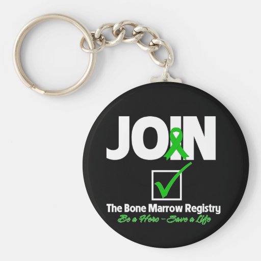 Join The Bone Marrow Registry - Save a Life Keychain