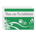 Join the celebrations-green invitation