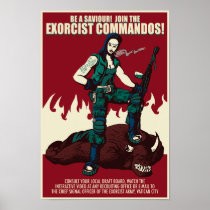 Join The Exorcist Commandos Propaganda Poster