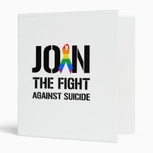 Join the fight against gay suicide 3 ring binder