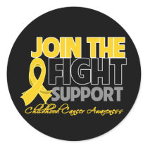 Join The Fight Support Childhood Cancer Awareness Stickers
