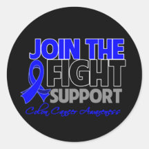 Join The Fight Support Colon Cancer Awareness Stickers