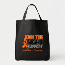 Join The Fight Support Leukemia Awareness Tote Bag