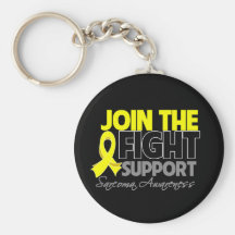 Join The Fight Support Sarcoma Awareness Key Chain