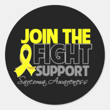 Join The Fight Support Sarcoma Awareness Stickers