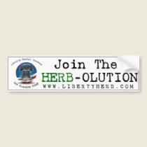 Join the Herb-olution Bumper Sticker bumper stickers