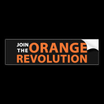 JOIN THE Orange Revolution bumper stickers