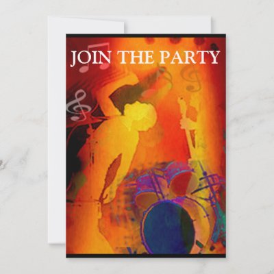 JOIN THE PARTY INVITATION invitation