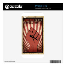 Join the Revolution Skin For iPhone 4