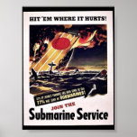 Join The Submarine Service Posters