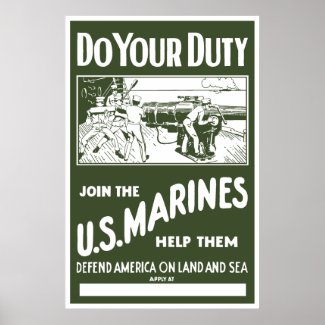 Join The US Marines -- WW2 print