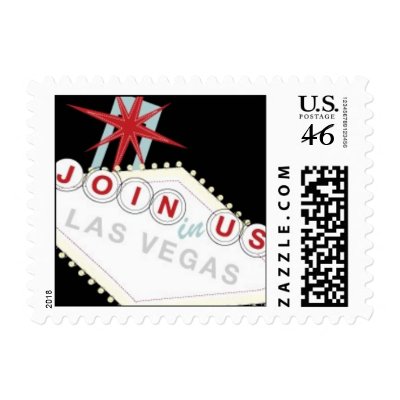 Join Us in Las Vegas! Postage Stamp