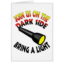 Join Us On The Dark Side Greeting Cards
