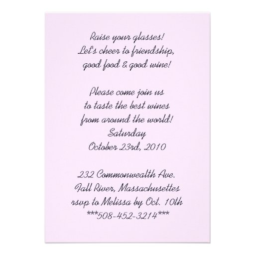 Join us! Wine Tasting Party Invitation