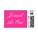 Joined As One Wedding Postage stamp