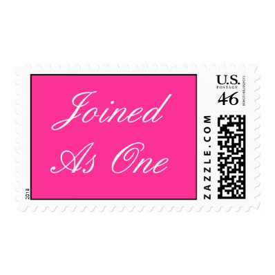 Joined As One Wedding Postage