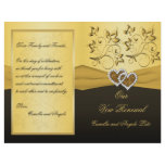 Joined Hearts Wedding Vow Renewal Program Full Color Flyer