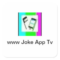 jokeAppTv Square Sticker