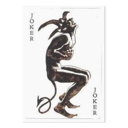 joker card 2 business cards (front side)