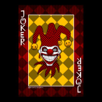 Joker Card Poster posters by psychoclowns Joker Card Poster posters