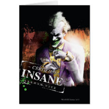 Joker - Certified Insane Greeting Card