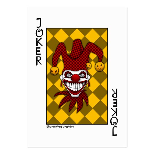 Joker Playing Card (Revised) Business Card Template