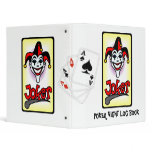 Joker Poker Night Log Book Binder
