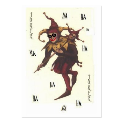 Joker Smiles and Laughing Business Card by Dissection11