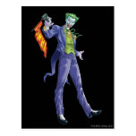 Joker stands with gun postcards
