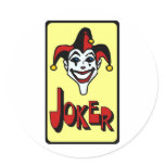 Joker Round Stickers