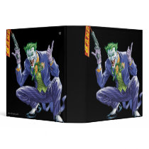 Joker with fake gun 3 ring binder