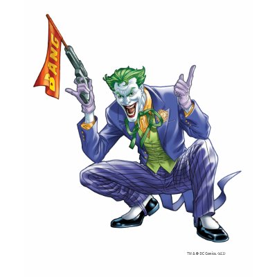 Joker with fake gun t-shirts