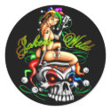Jokers Wild Black Sticker