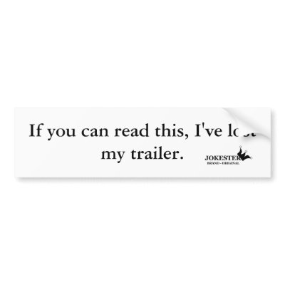 JOKESTER Brand-Oroginal Bumper Sticker by Karatesize